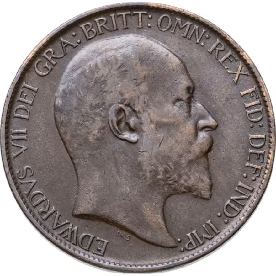 Великобритания 1/2 пенни (penny) 1910, реверс