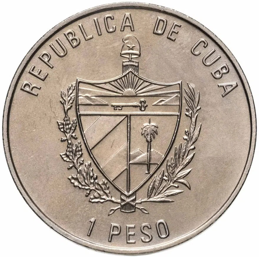 Куба 1 песо (peso) 2004  Монументы Кубы - Площадь Вьеха, реверс