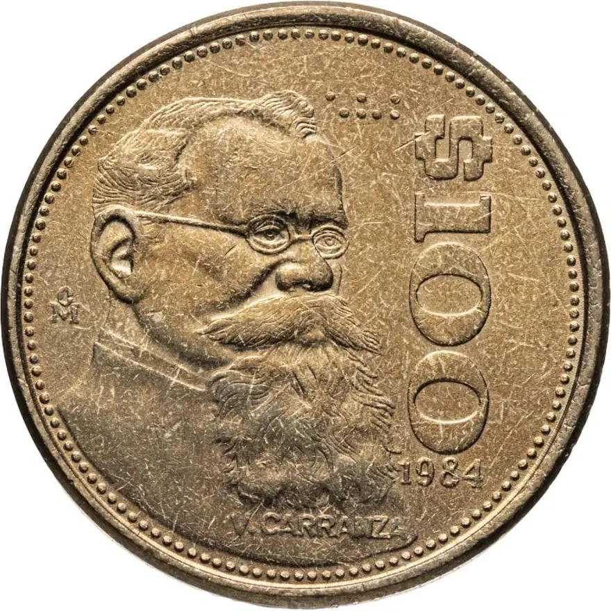Мексика 100 песо (pesos) 1984