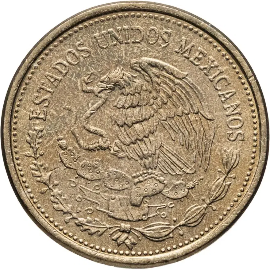 Мексика 100 песо (pesos) 1984, реверс