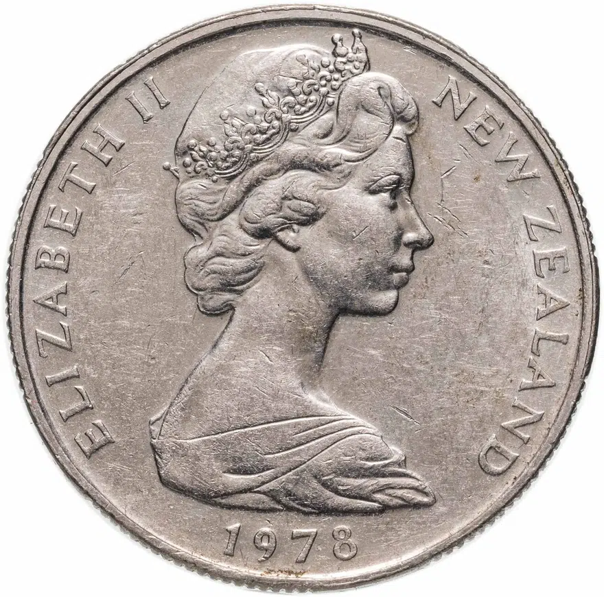 Новая Зеландия 50 центов (cents) 1978, реверс