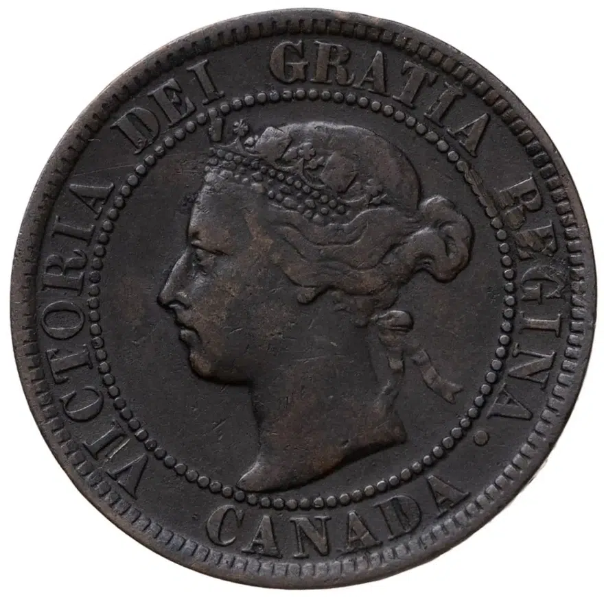 Канада 1 цент (cent) 1897, аверс