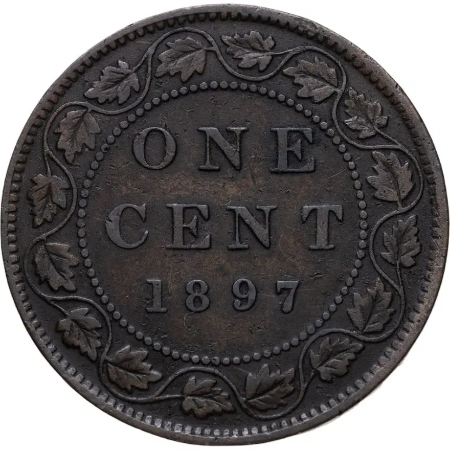 Канада 1 цент (cent) 1897, реверс