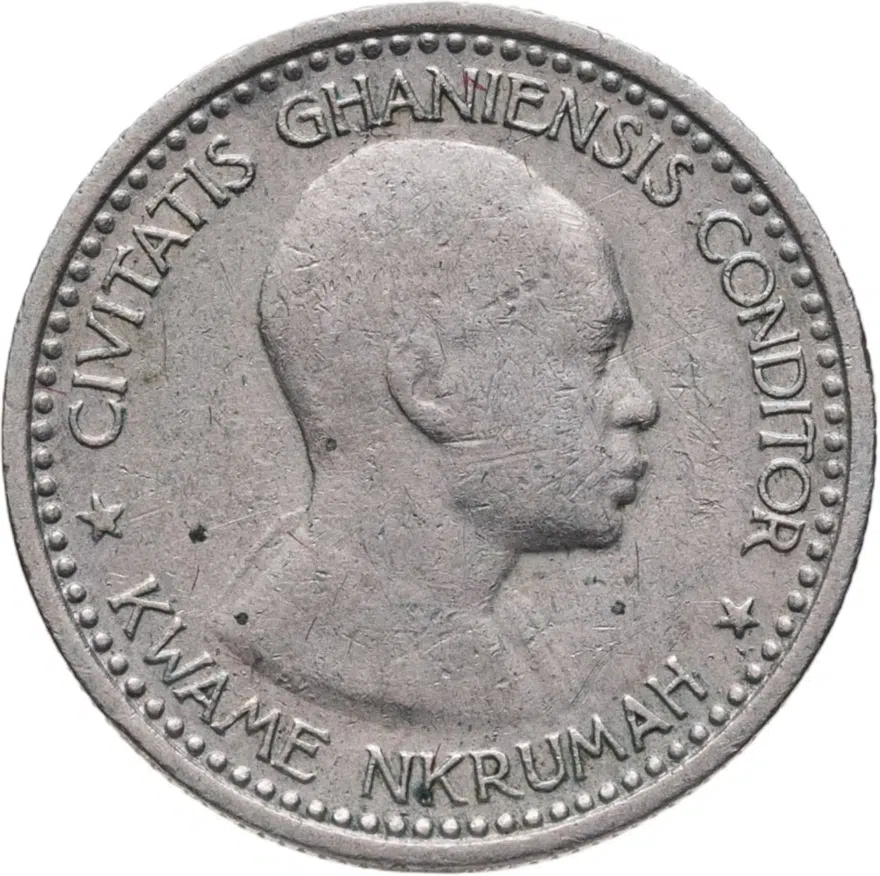 Гана 6 пенсов (pence) 1958, реверс
