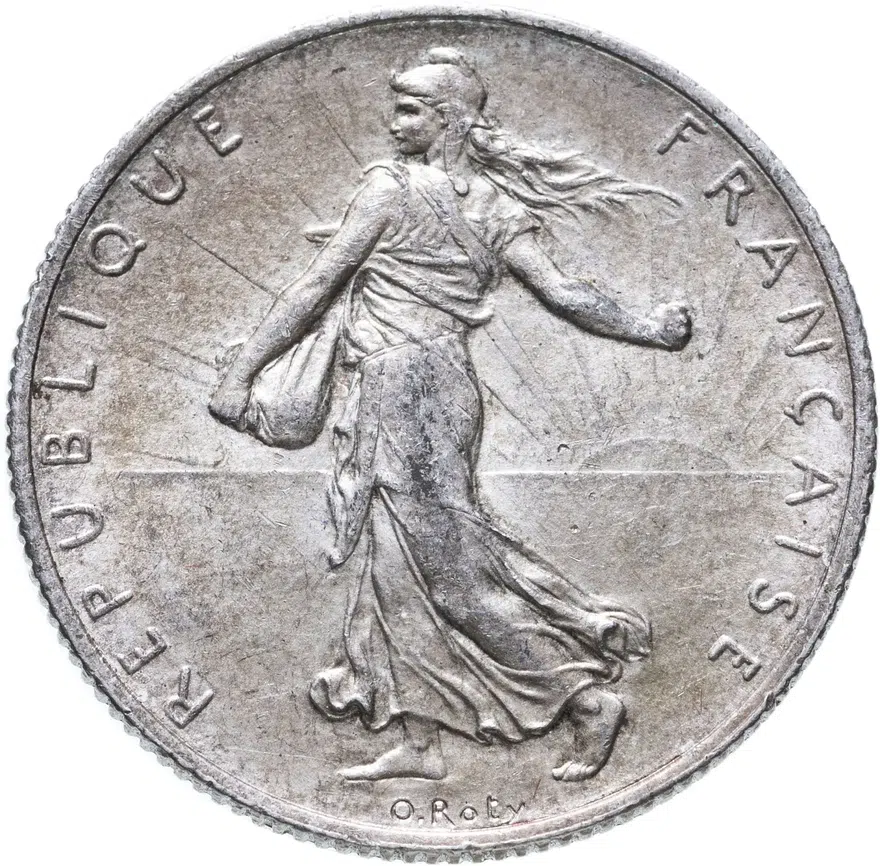Франция 2 франка (francs) 1918