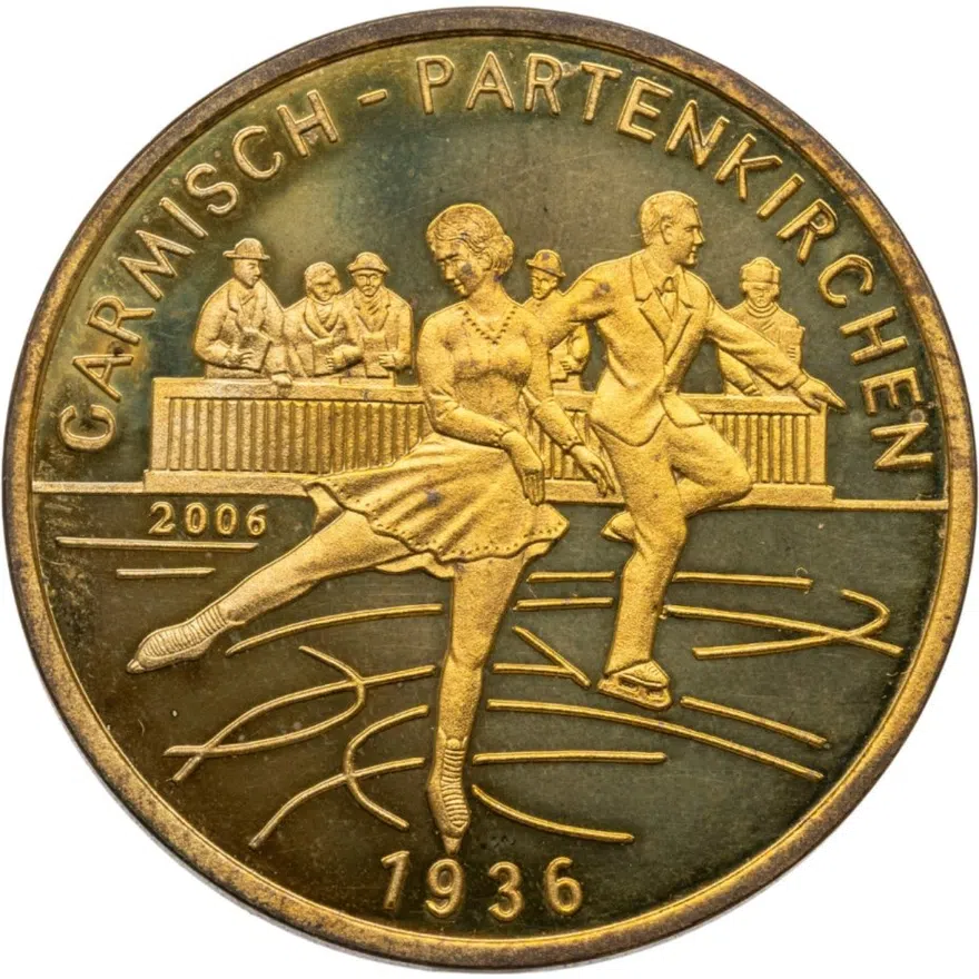 КНДР 20 вон (won) 2006 IV зимние Олимпийские Игры, Гармиш-Партенкирхен 1936
