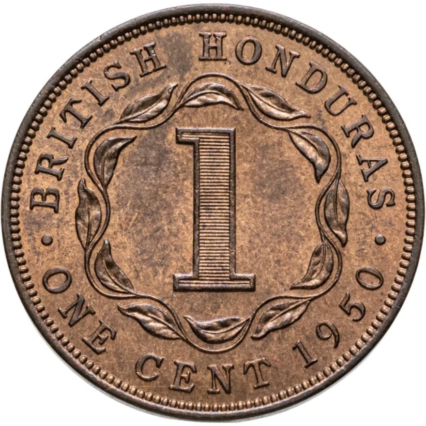 Британский Гондурас 1 цент (cent) 1950
