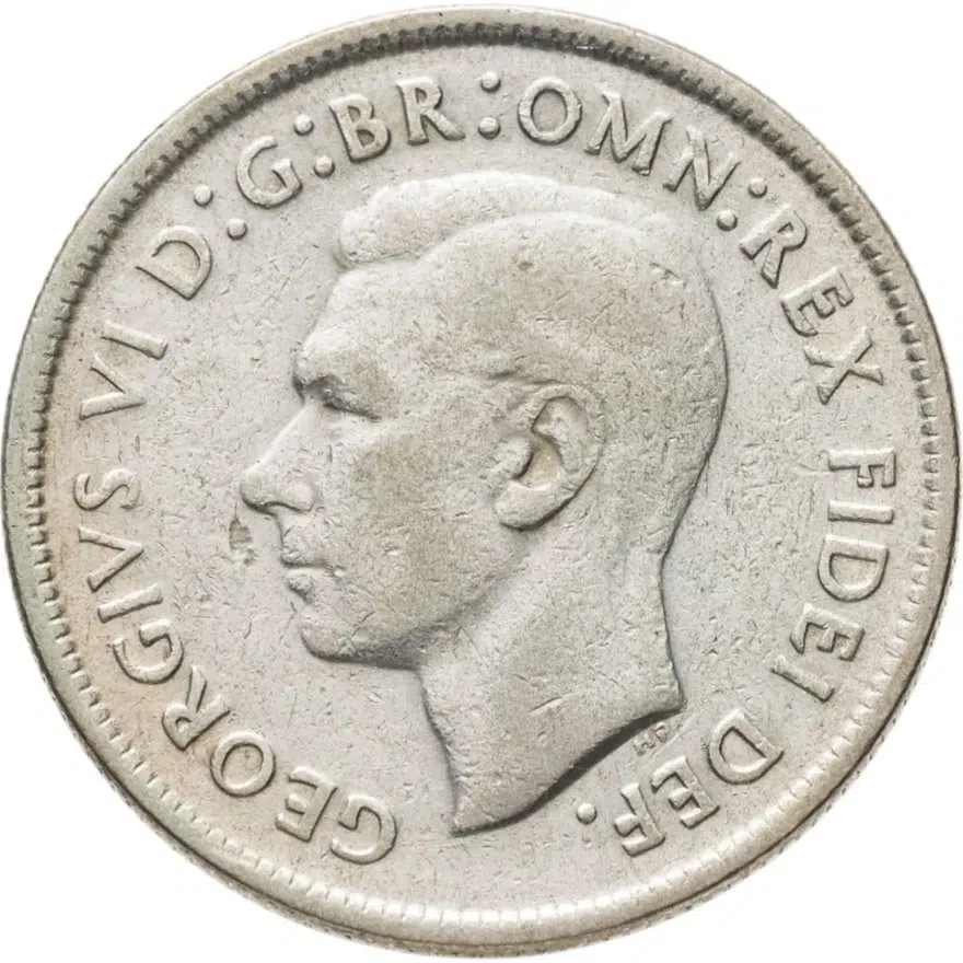 Австралия 1 флорин (2 шиллинга, shillings) 1952, реверс