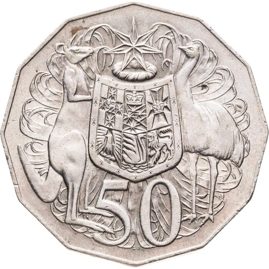 Австралия 50 центов (cents) 1971
