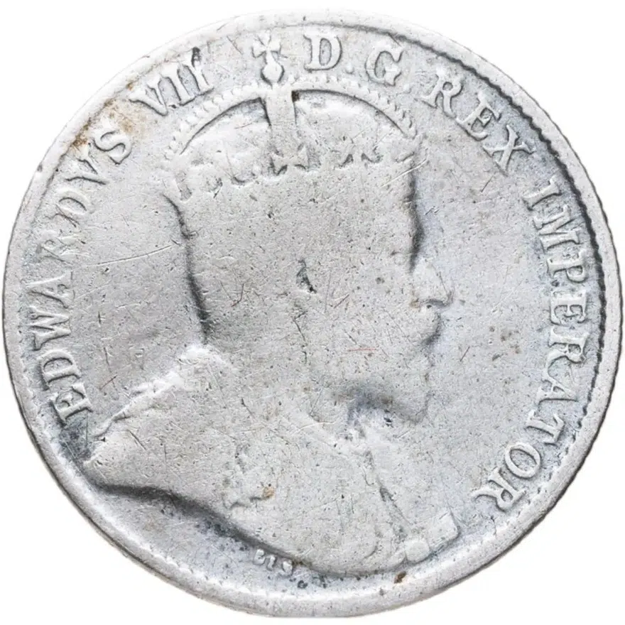 Канада 5 центов (cents) 1907