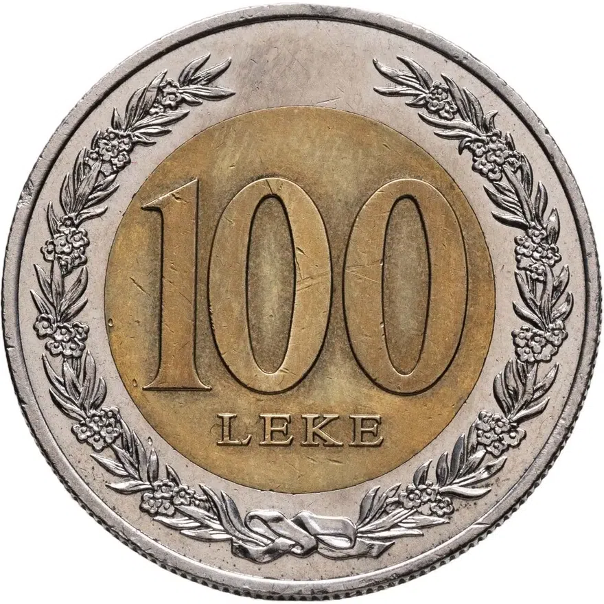 Албания 100 леков (leke) 2000, аверс