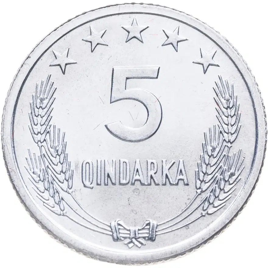 Албания 5 киндарок (qindarka) 1969  25 лет Освобождения