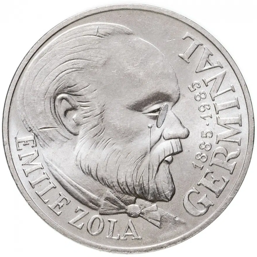 Франция 100 франков (francs) 1985  100 лет со дня выхода романа Эмиля Золя «Жерминаль»