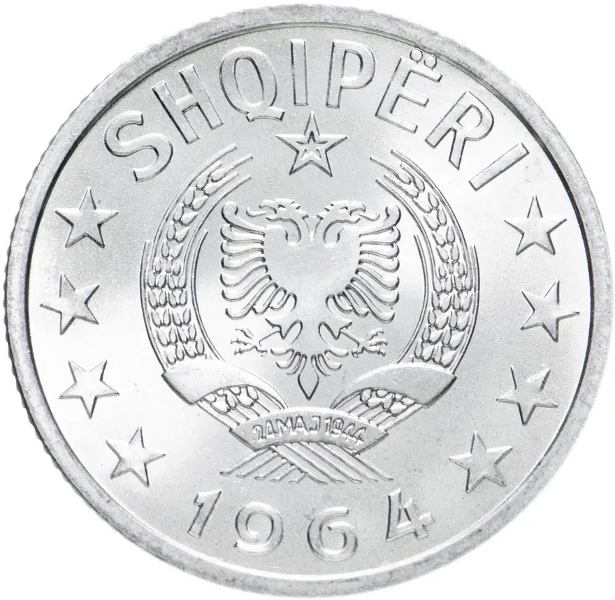 Албания 10 киндарок (qindarka) 1964, реверс