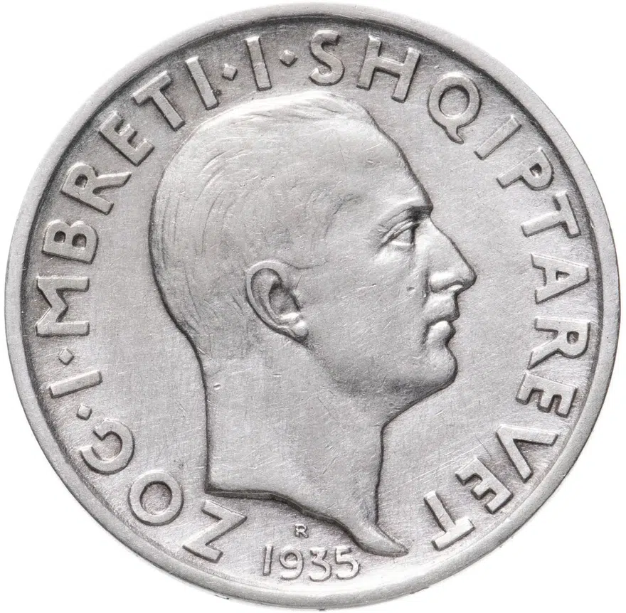 Албания 1 франк (франг, frang ar) 1935