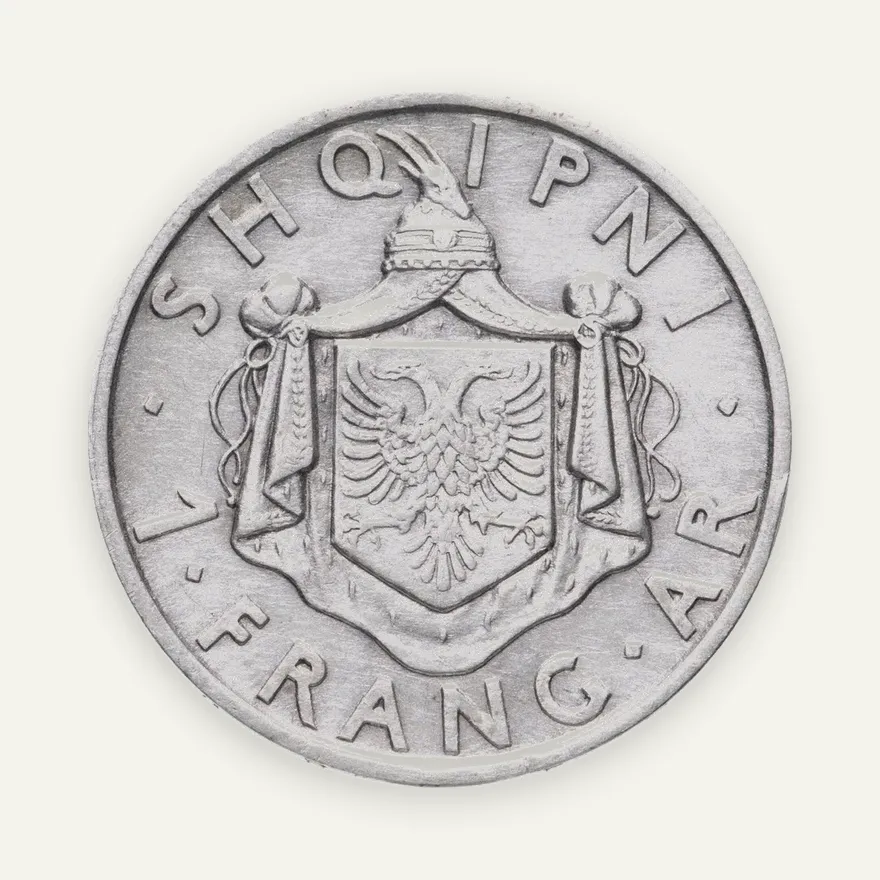 Албания 1 франк (франг, frang ar) 1935, реверс