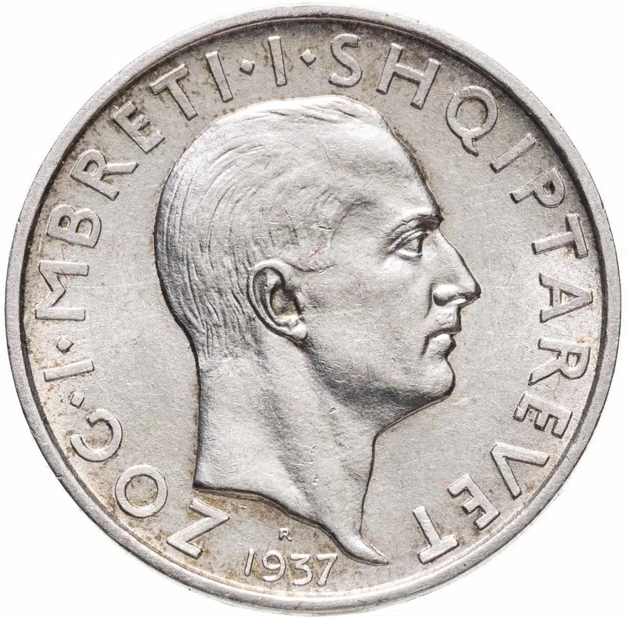 Албания 1 франк (франг, frang ar) 1937