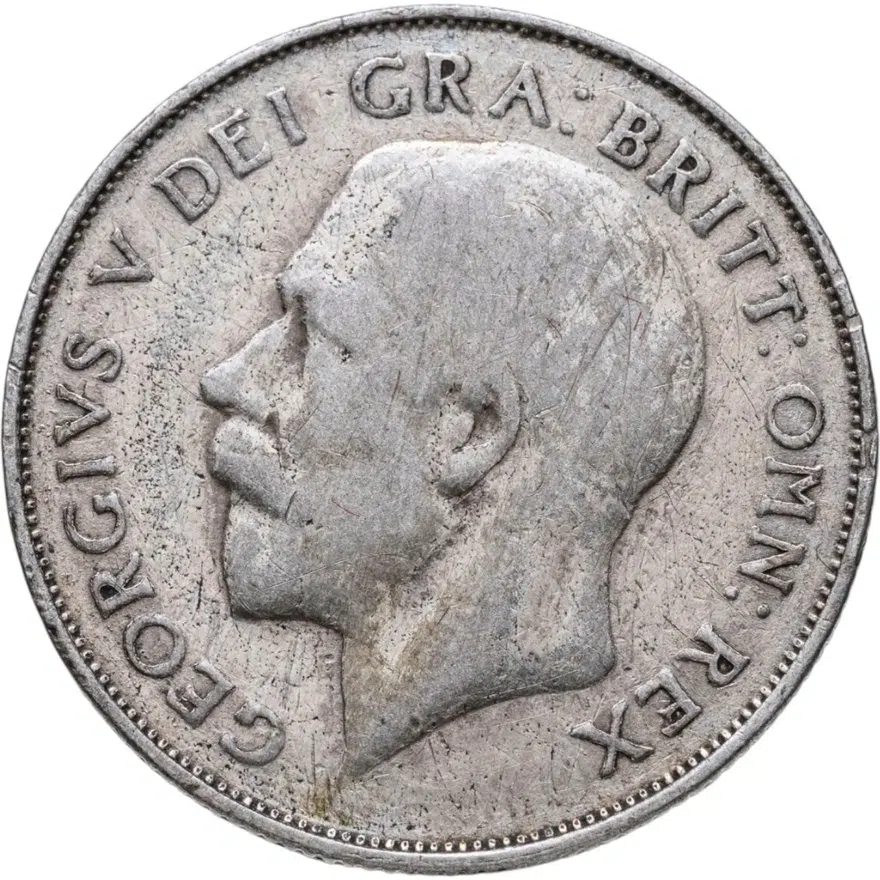 Великобритания 1 шиллинг (shilling) 1924, аверс