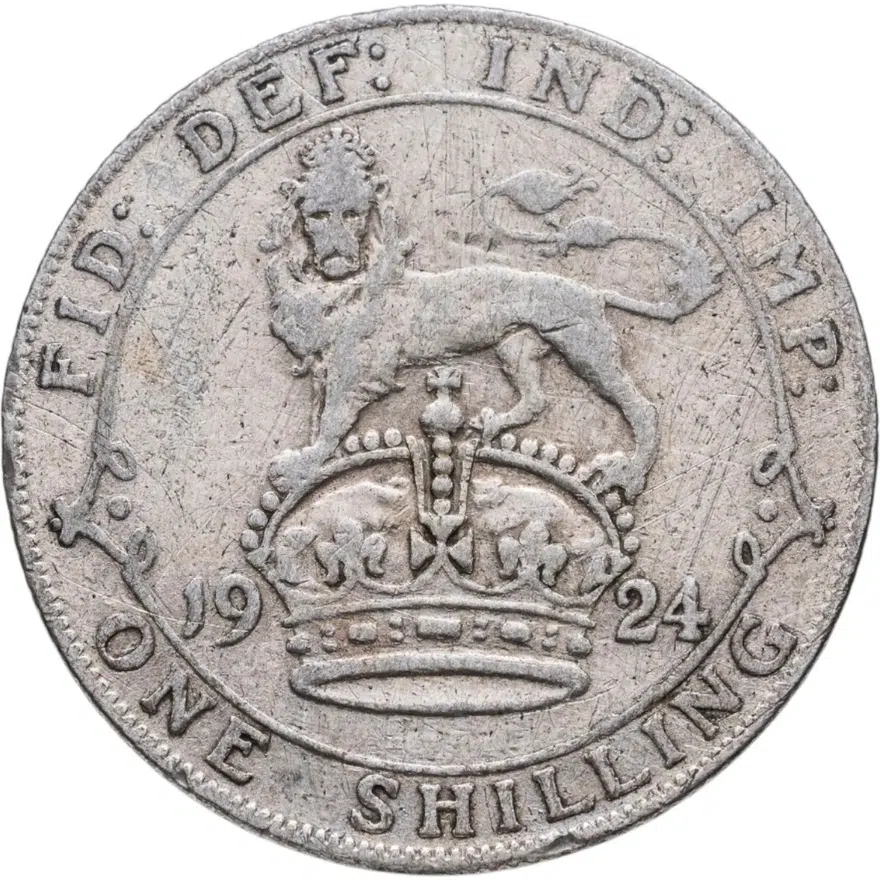 Великобритания 1 шиллинг (shilling) 1924, реверс