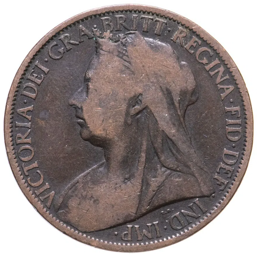 Великобритания 1 пенни (penny) 1898, аверс
