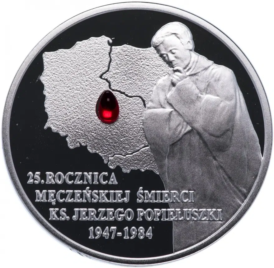 Польша 10 злотых (zlotych) 2009 "25 лет со дня смерти блаженного Ежи Попелушко", реверс