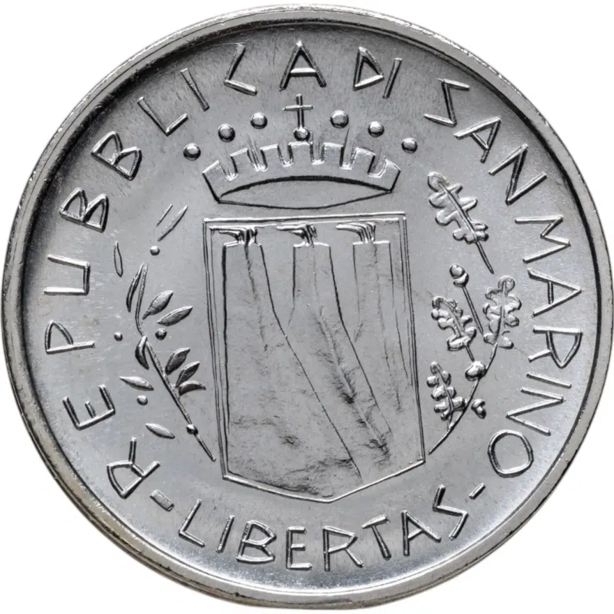 Сан-Марино 500 лир (lire) 1981  Мир, реверс