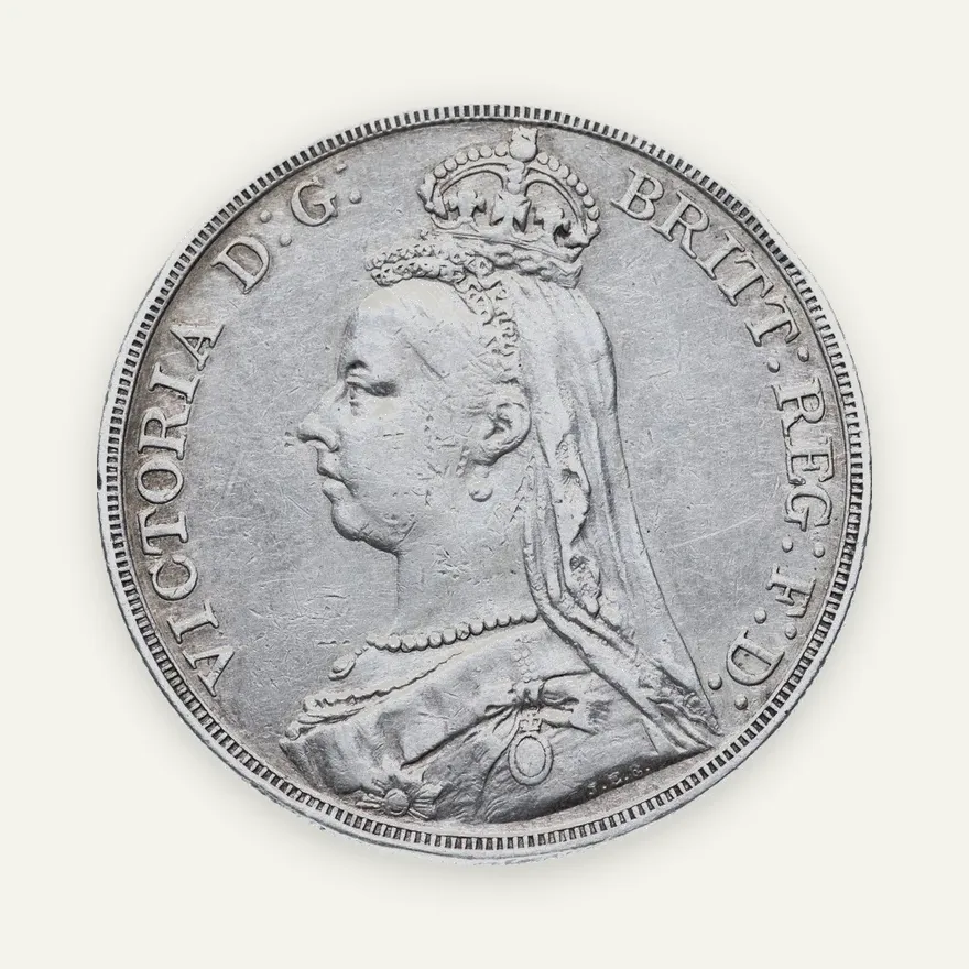Великобритания 1 крона (crown) 1889, реверс