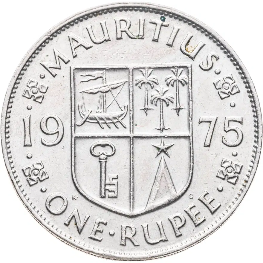 Маврикий 1 рупия (rupee) 1975, реверс