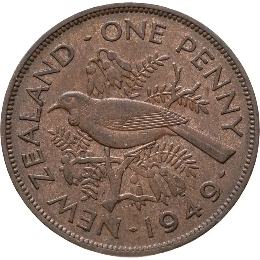 Новая Зеландия 1 пенни (penny) 1949