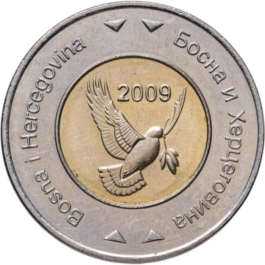 Босния и Герцеговина 5 марок (км, maraka) 2009, реверс
