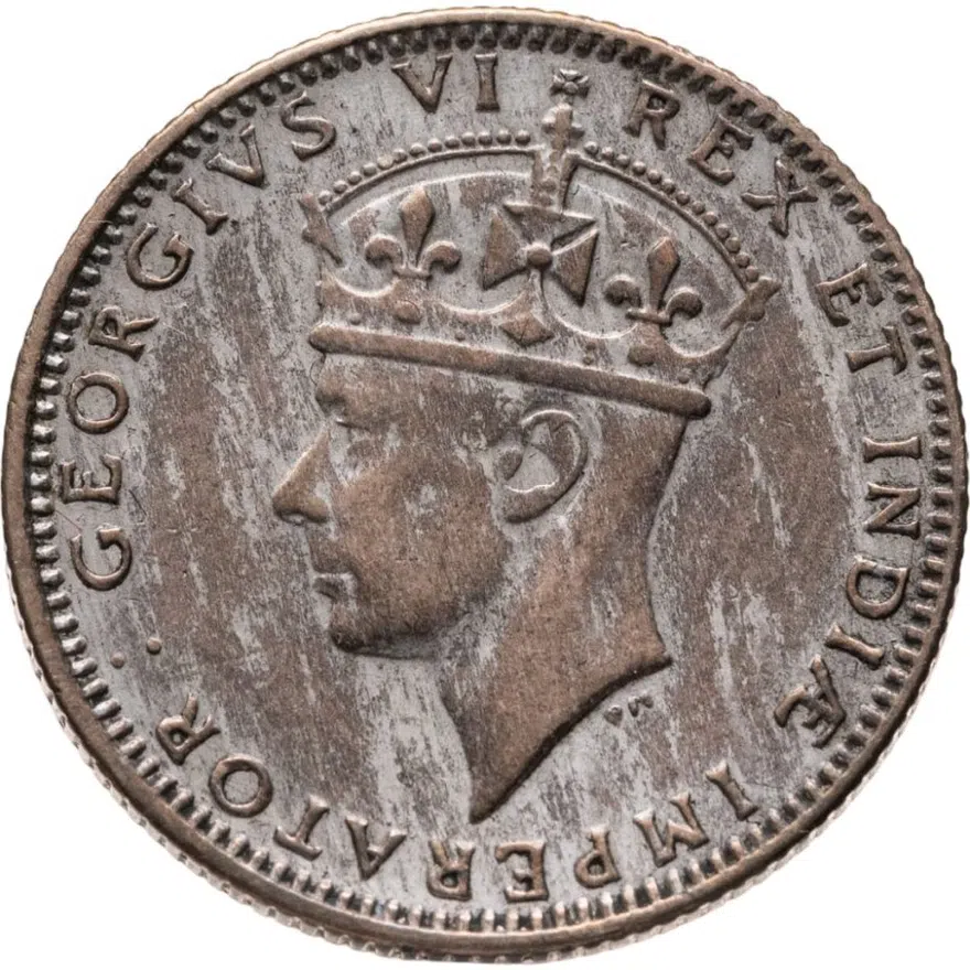Британская Восточная Африка 50 центов (cents) 1943, реверс
