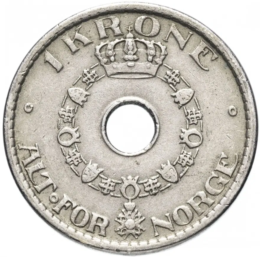 Норвегия 1 крона (crown) 1937