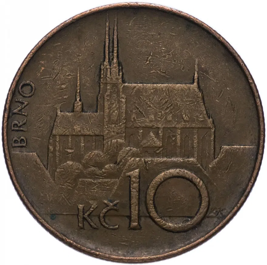 Чехия 10 крон 1993-2003