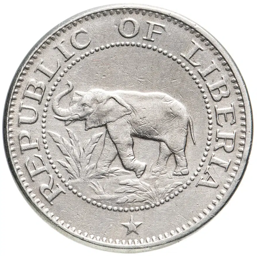 Либерия 5 центов 1961