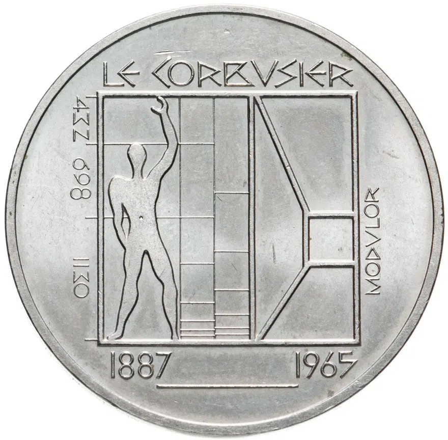 Швейцария 5 франков (francs) 1987 "100 лет со дня рождения Ле Корбюзье"