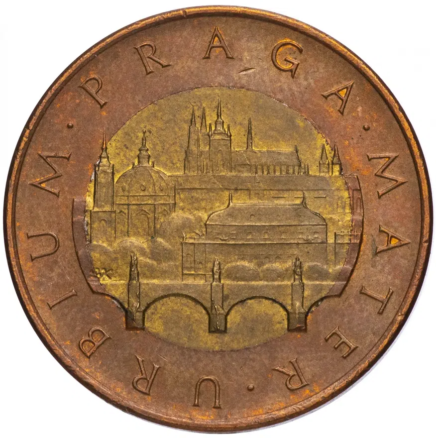 Чехия 50 крон 1993, реверс