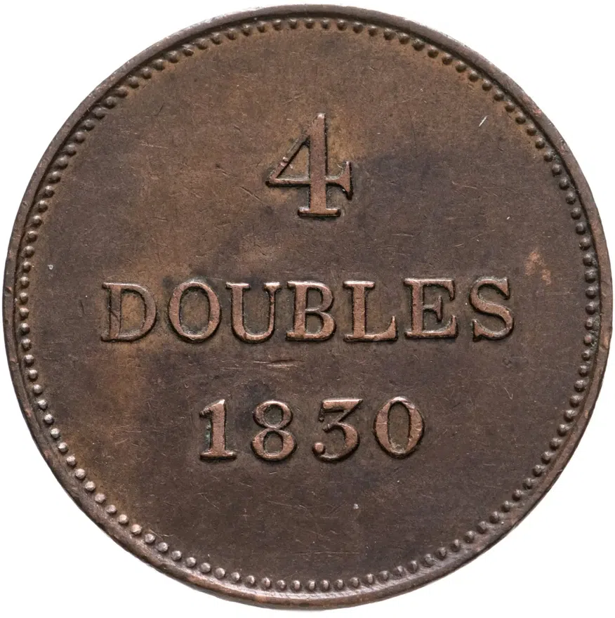 Гернси 4 дубля (doubles) 1830