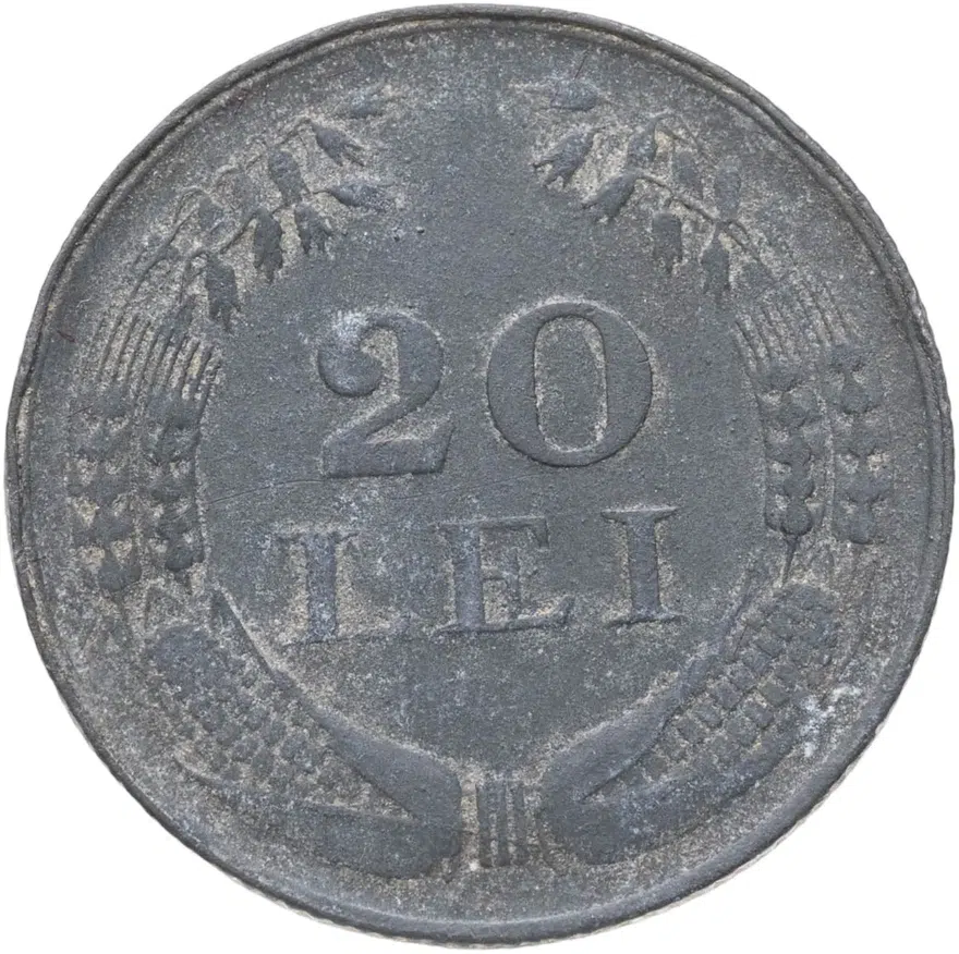Румыния 20 леев (lei) 1944, аверс