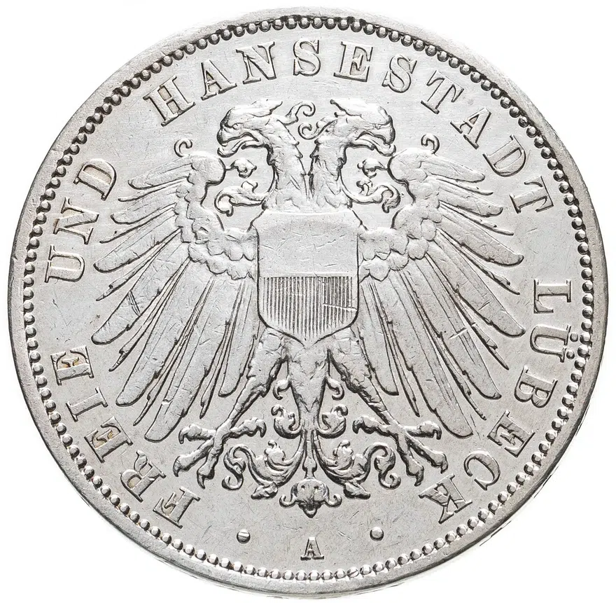 Германская Империя (Пруссия) 3 марки 1911, реверс