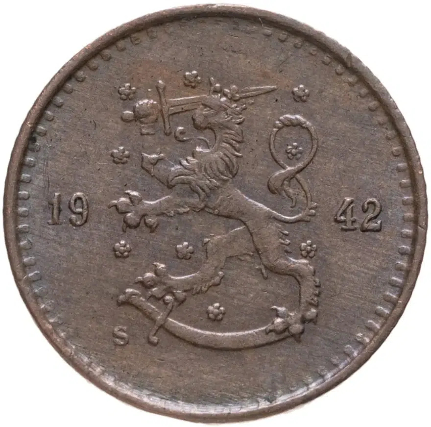 Финляндия 25 пенни (pennia) 1942