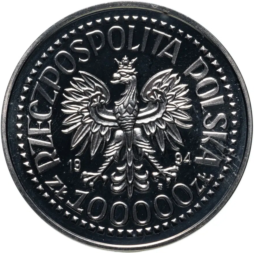 Польша 100000 злотых (zlotych) 1994  50 лет Варшавскому восстанию, реверс