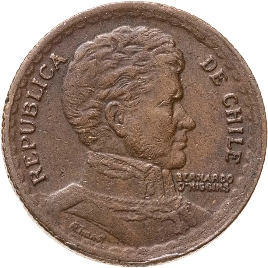 Чили 1 песо (peso) 1953