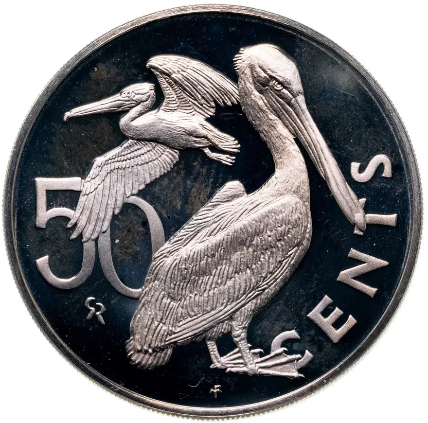Британские Виргинские острова 50 центов (cents) 1973