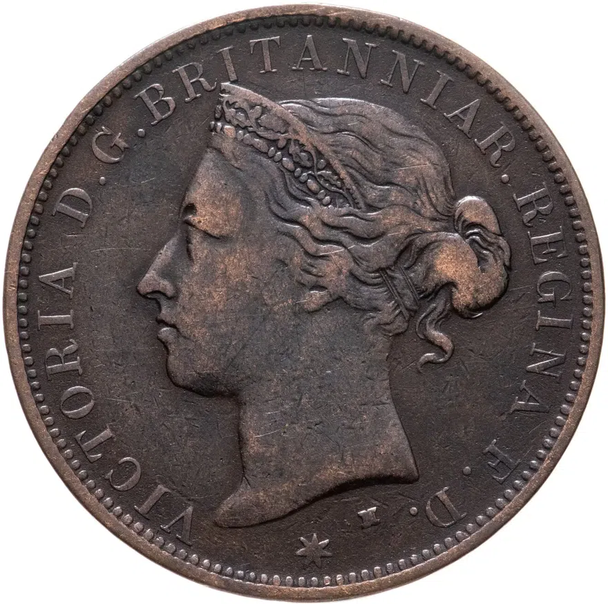 Джерси 1/12 шиллинга (shilling) 1877, реверс