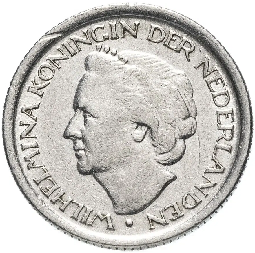 Нидерланды 25 центов (cents) 1948, реверс
