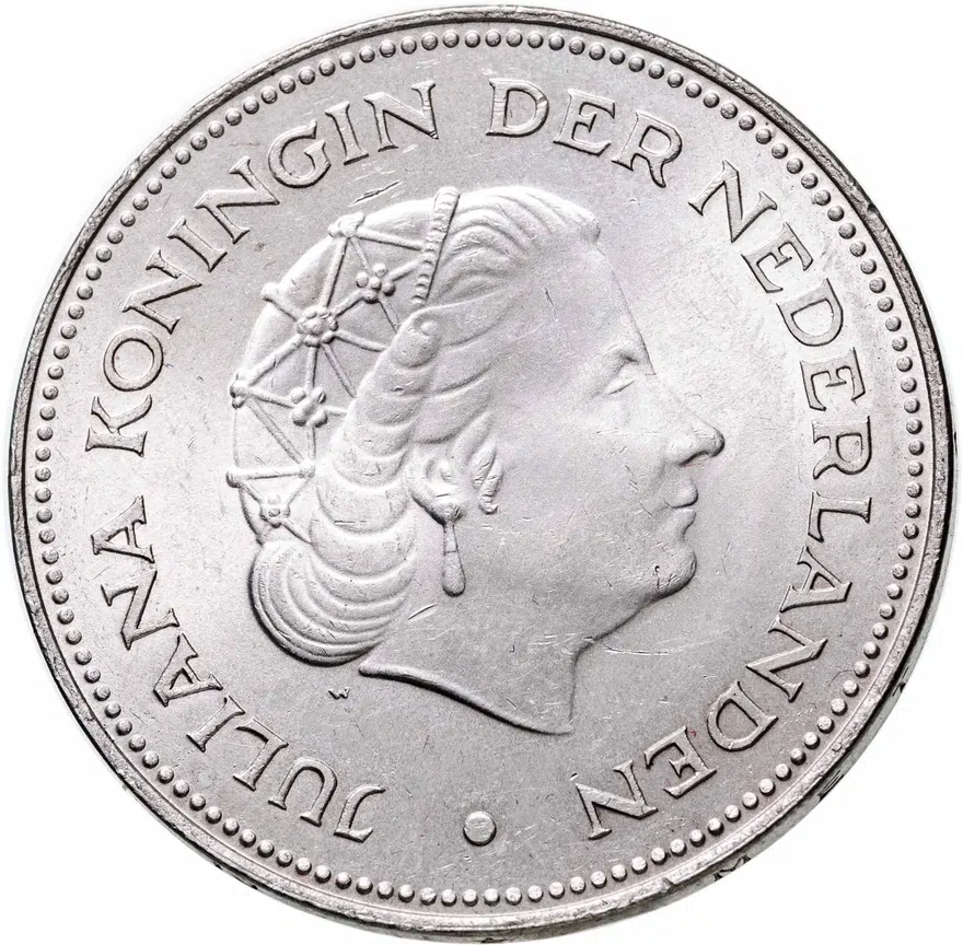 Нидерланды 10 гульденов (gulden) 1970  25 лет освобождения Нидерландов от фашистских захватчиков