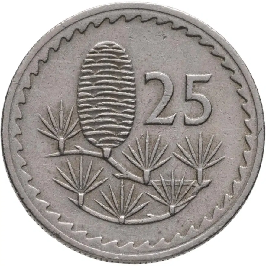 Кипр 25 милей (mils) 1963