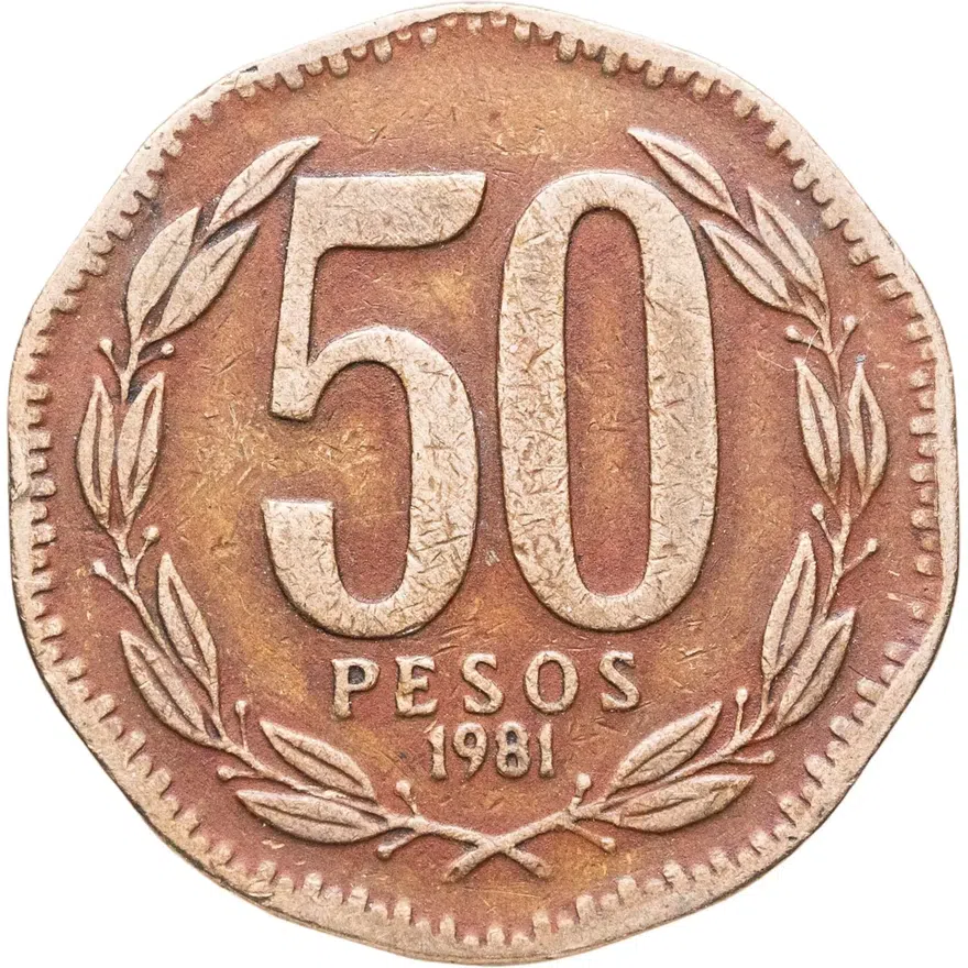 Чили 50 песо (pesos) 1981