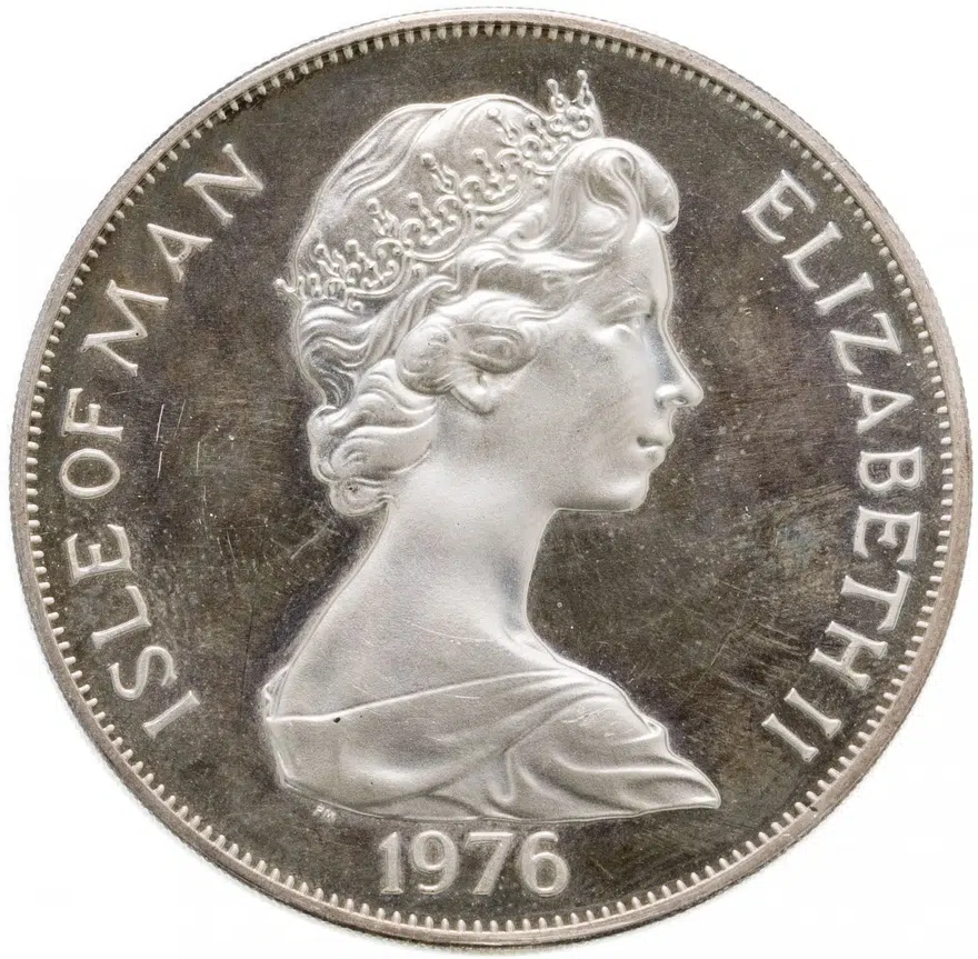 Остров Мэн 1 крона (crown) 1976 "200-летие независимости США", реверс