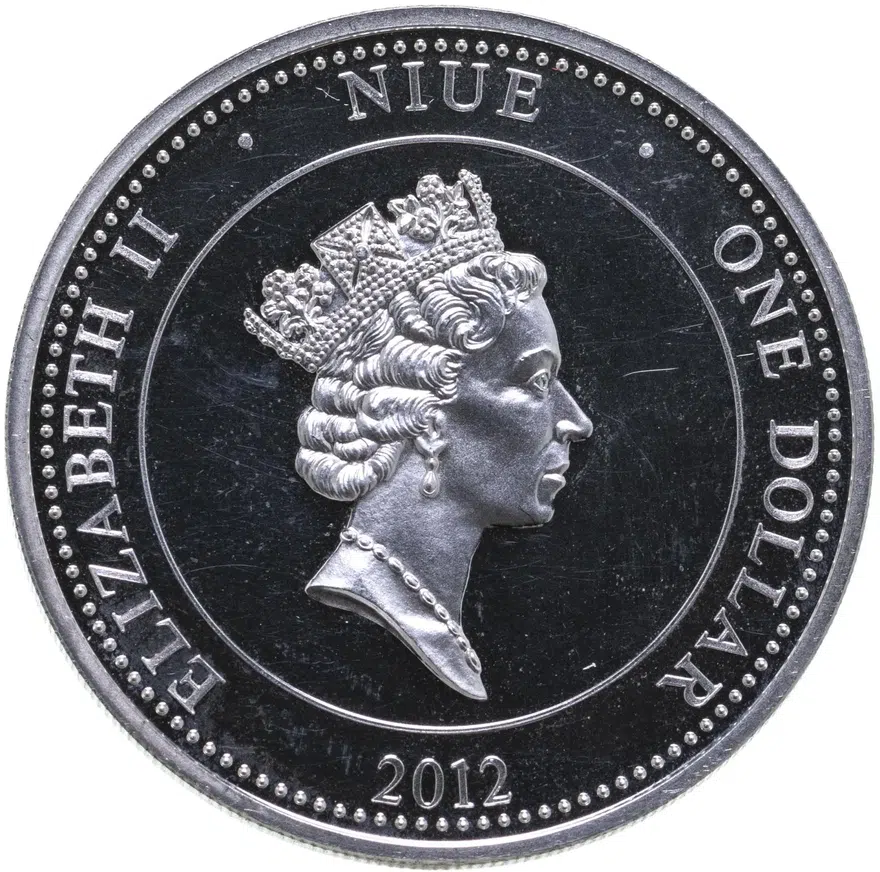 Ниуэ 1 доллар 2012 "Война 1812 года - Пехота Русской армии", реверс